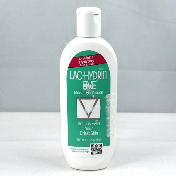 Lac-Hydrin Five Moisturizing Lotion / Discontinued / 8oz / One Bottle / New
